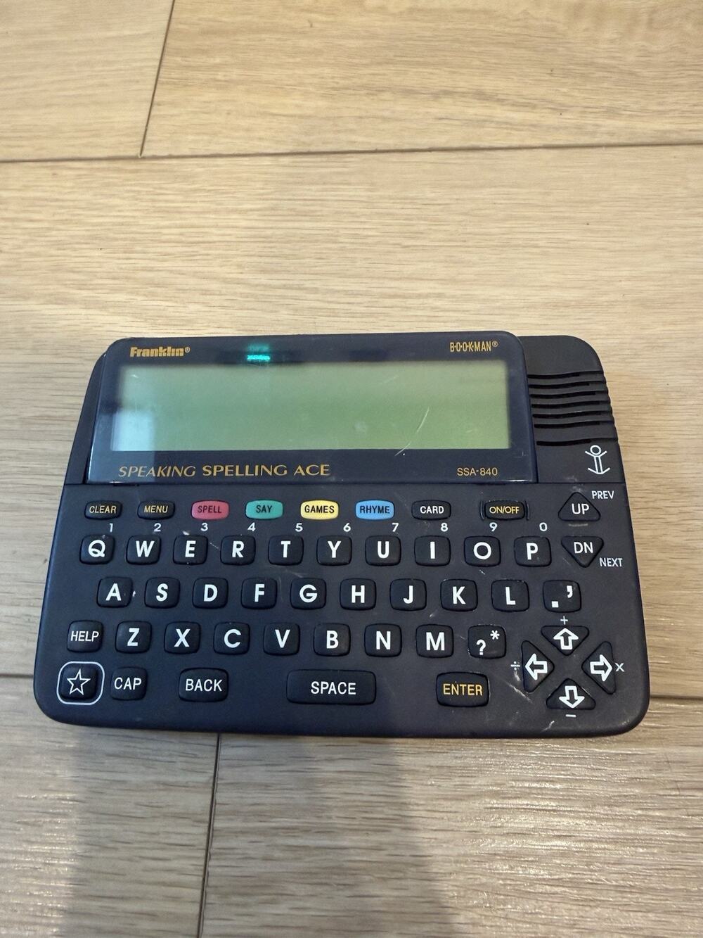 Franklin Speaking Spelling Ace 1996 Bookman SSA-840, Tested & working.